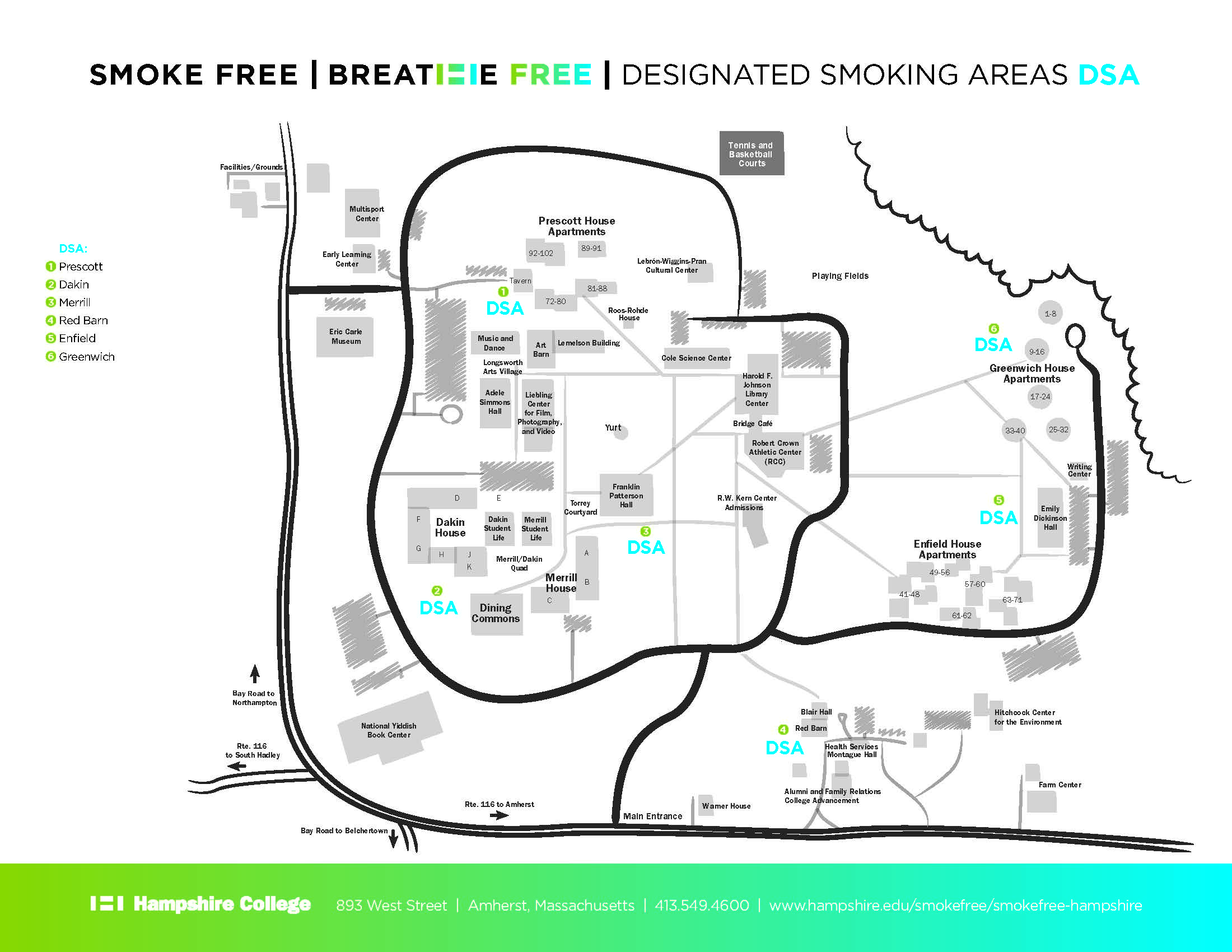 designated smoker area map