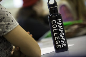 Hampshire College water bottle